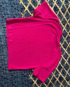 Zara Bright Pink Basic Tee