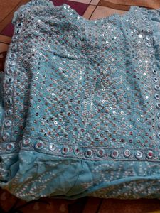 Grab Fast Light blue anarkali suit