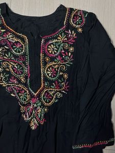 Embroidered Black Salwar Kameez Suit
