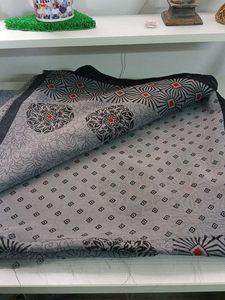 Elegant Grey Saree with blouse piece
