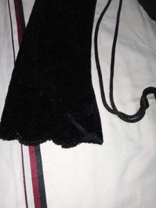 Elegant Black Velvet Dress