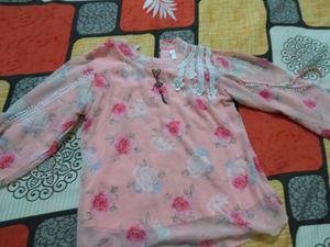 Pink Silki Top... Little Threads Are Open