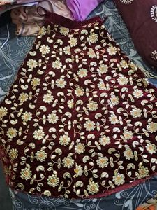 Velvet Skirt Lehenga