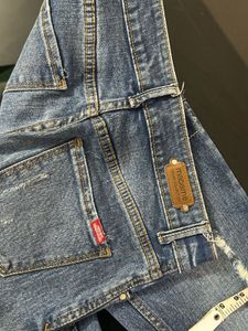 Distressed Patch Jeans