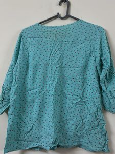 Cute Blue Tassel Top