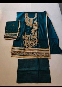 Elegant Green & Gold Salwar Suit