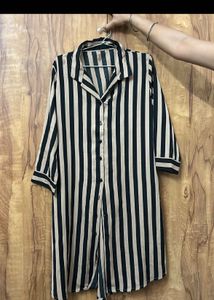 Striped Shirt Dress