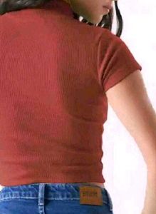 Cute Brown Crop Top
