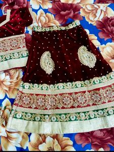 Maroon Red Lehenga Choli