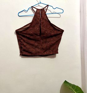 Trendy Halter Crop Top (s)