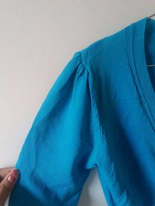 Blue Knit Cardigan
