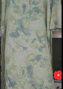 Elegant Light Green Kurta Set With Pants