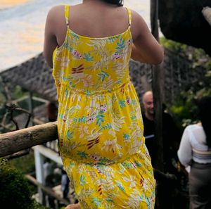 Yellow Floral Sundress