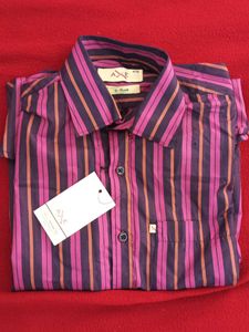 Stripped Size Half Hand Shirt