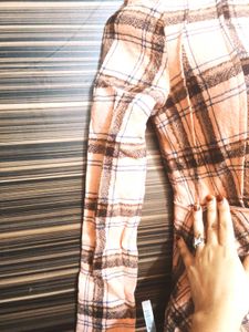 Pink Plaid Mini Dress
