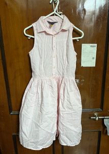 Pink Sleeveless Frock For Girl