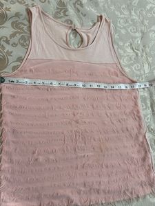Blush Pink Fringe Tank Top