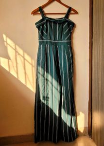 Sleeveless Green Jumpsuit