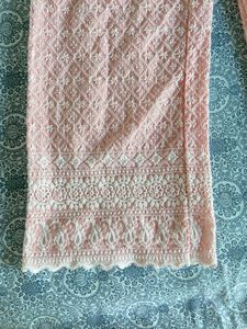 Pink Embroidered Palazzo Pants