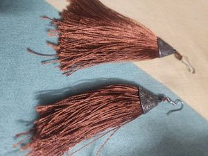 Brown Tassel Earrings