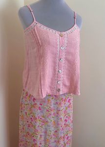 100% COTTON PINK CAMI