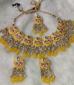 Yellow Floral Necklace