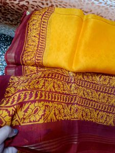 Beautiful Mustard Saree
