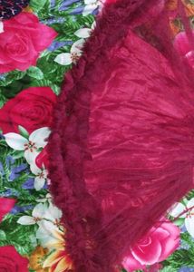Maroon Tulle Party Dress