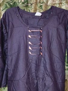 Elegant Dark Purple Tunic Dress