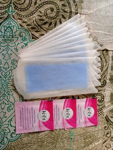 18 Veet Wax Stripes + 3 Wipes