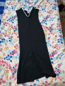 Black Maxi Slip Dress