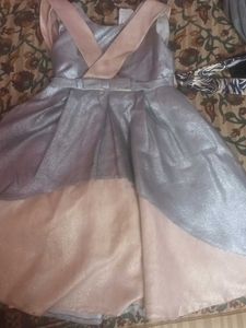 Sparkly Silver & Pink Dress