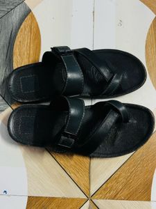 Black Buckle Sandals