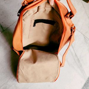 🆕 Orange Textured Backpack 🎒