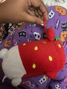 Strawberry Molang Plush Keychain