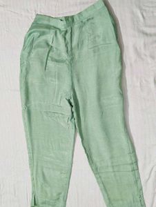 Women Green Festive Chanderi Silk Suit Set