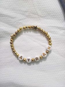 Custom Name Mom Baby Bracelets (Pair)