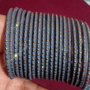 Grey & Gold Bangle Set