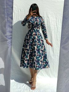 Floral Maxi Fit And Flare Aline Dress