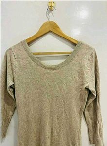 H&amp;M Beautiful Beige Knit Mini Dress