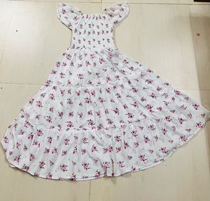 Floral White Maxi Dress