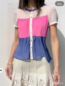 New With Tag Korean Frill Cute Top