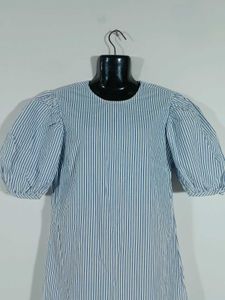 White Striped Dress For Women&#39;s