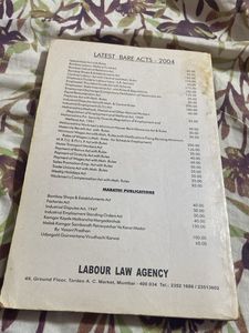The ID Act 1947 &amp; Employment Standing Orders 1946