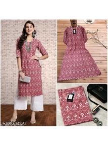 Peach Silk Kurti