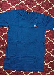 Women's Classic Blue V-Neck T-Shirt