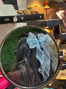 Blue Bow Hair Accessory