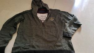 Striped Womens Hooded Sweater