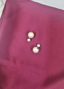 Double Pearl Ear Stud
