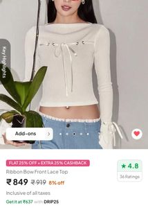 white top